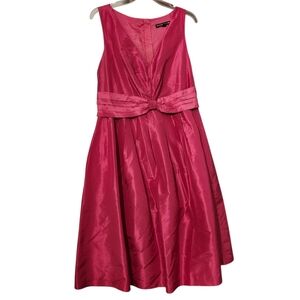 Banana Republic Mad MEN collab Pink Sleeveless V-neck Silk Dress - 14